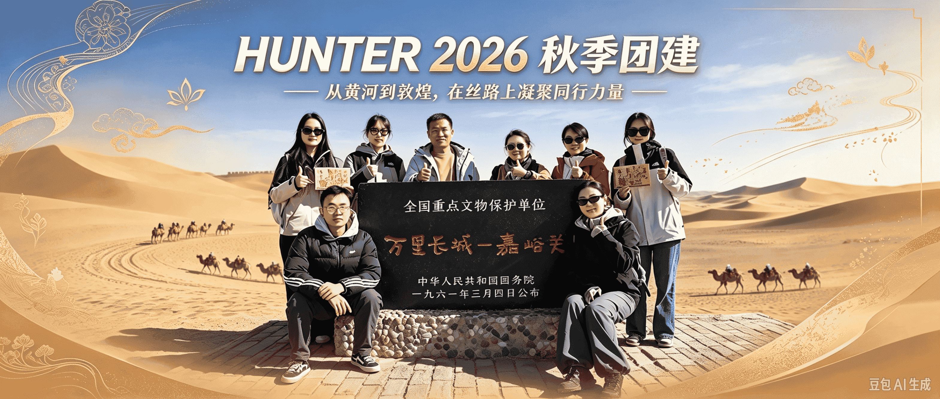 HUNTER 2026 秋季团建｜从黄河到敦煌，在丝路上凝聚同行力量